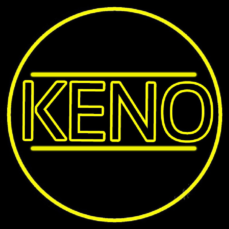 Keno Border Neon Skilt