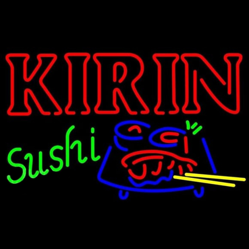 Kirin Beer And Sushi Beer Sign Neon Skilt