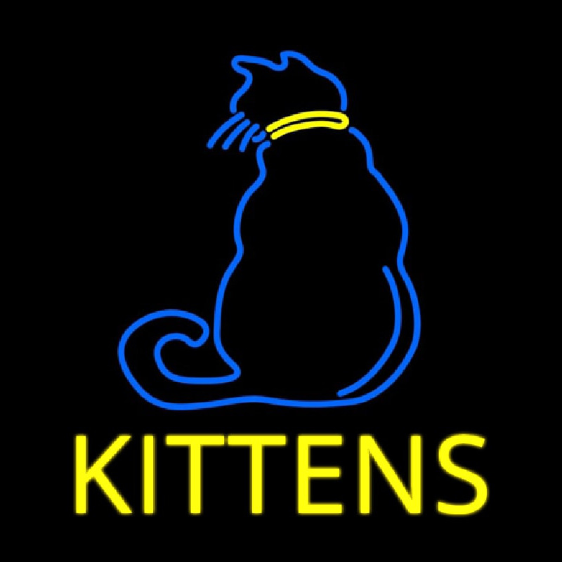 Kittens Cat Neon Skilt