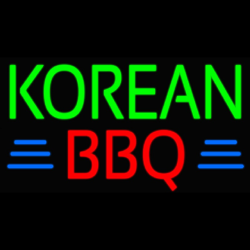 Korean Bbq Neon Skilt