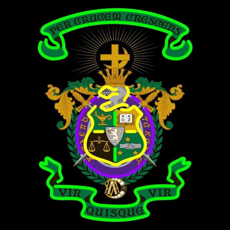 Lambda Chi Alpha Chapters Logo Neon Skilt