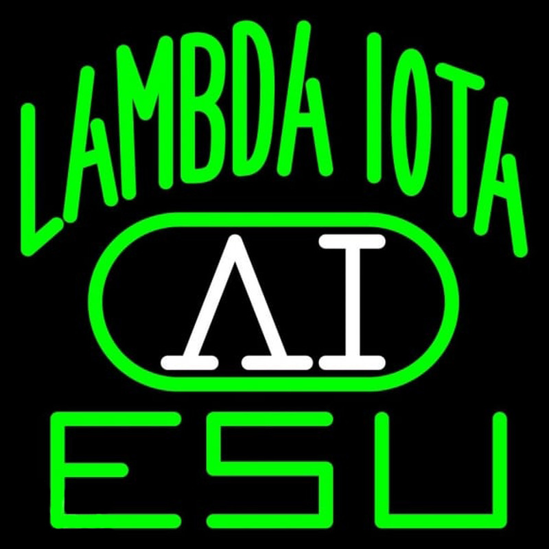 Lambda Iota Logo Neon Skilt