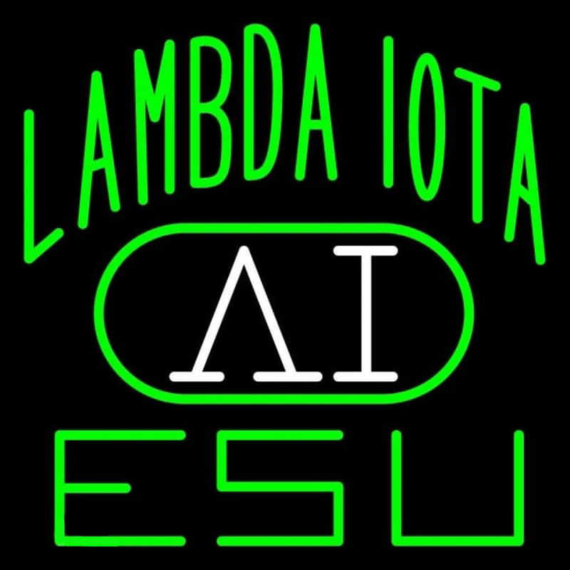 Lambda Iota Logo Neon Skilt