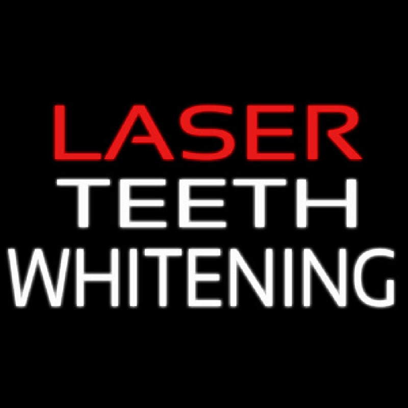 Laser Teeth Whitening Neon Skilt