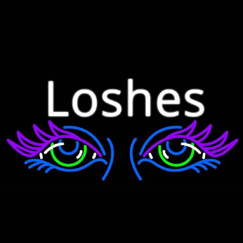 Lashes Eyes Neon Skilt