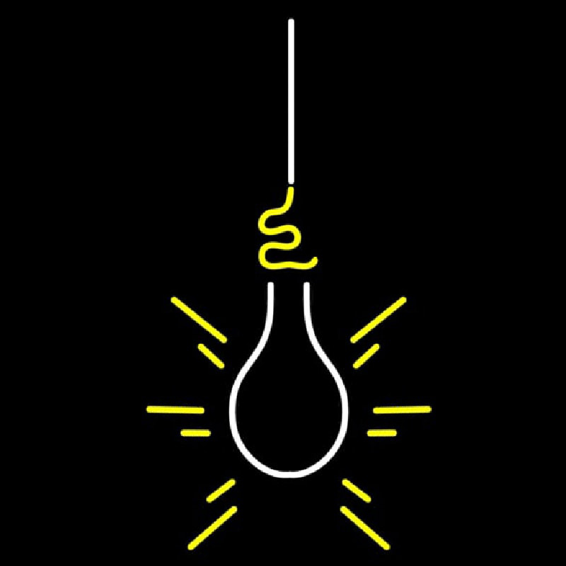 Lighting Bulb Neon Skilt