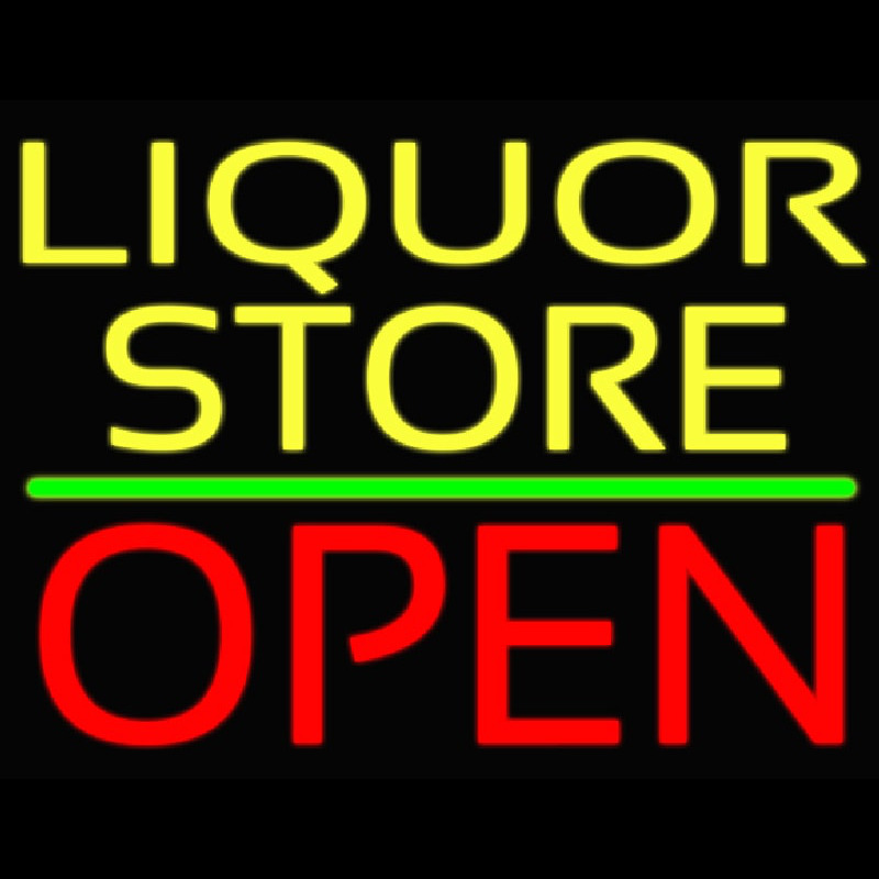 Liquor Store Open 1 Neon Skilt