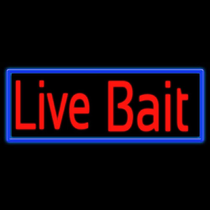 Live Bait Neon Skilt