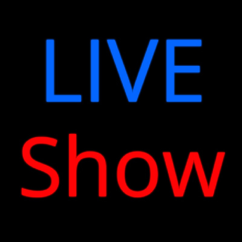Live Show Neon Skilt