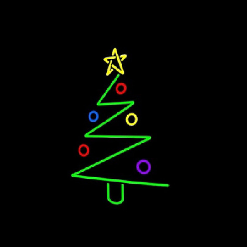 Logo Christmas Tree Neon Skilt