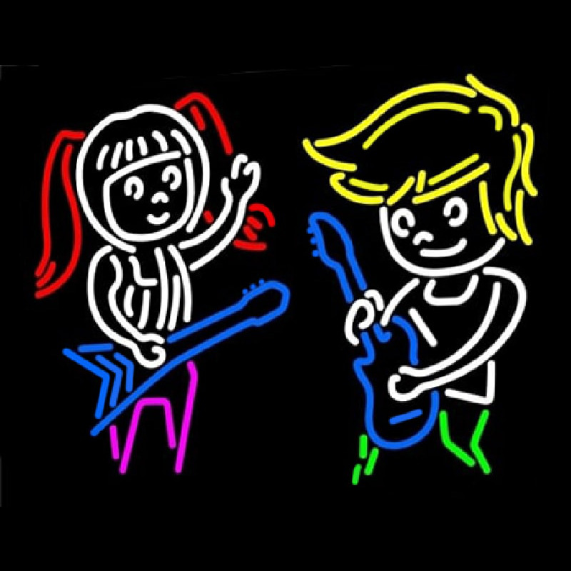 Logo Guitar Band Neon Skilt
