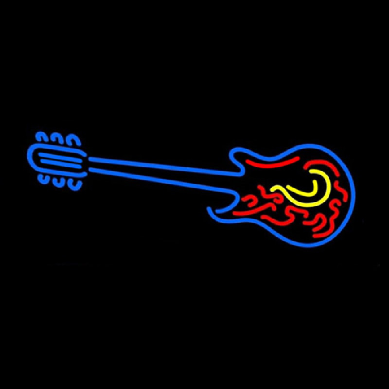 Logo Guitar Neon Skilt