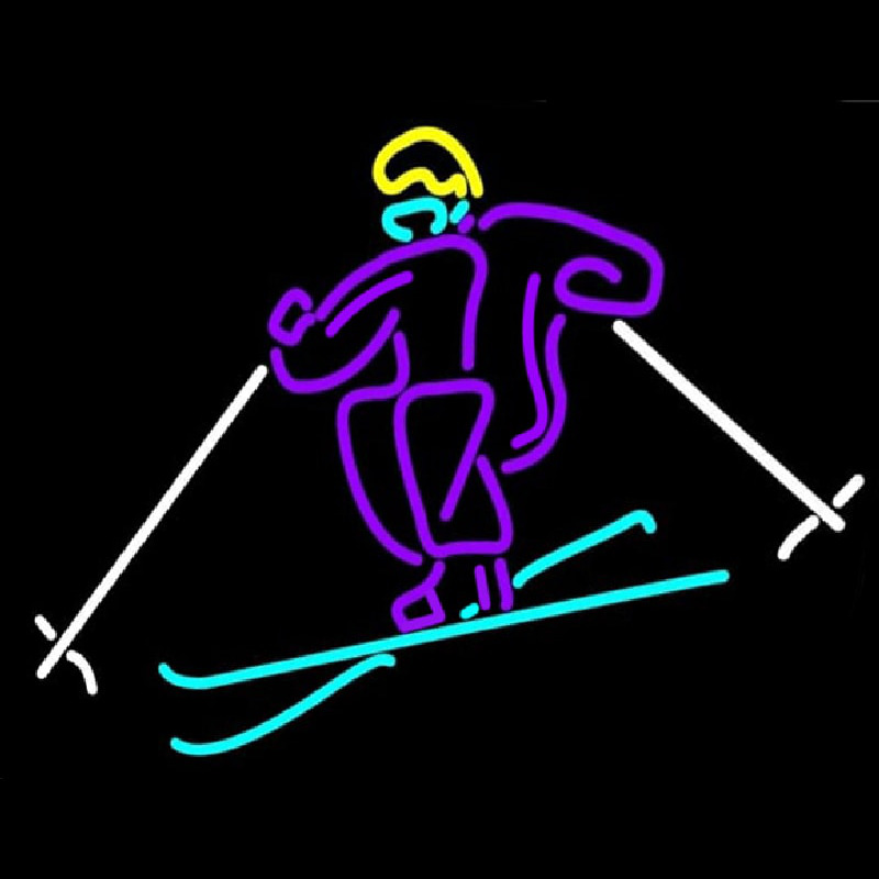 Logo of Skier Neon Skilt