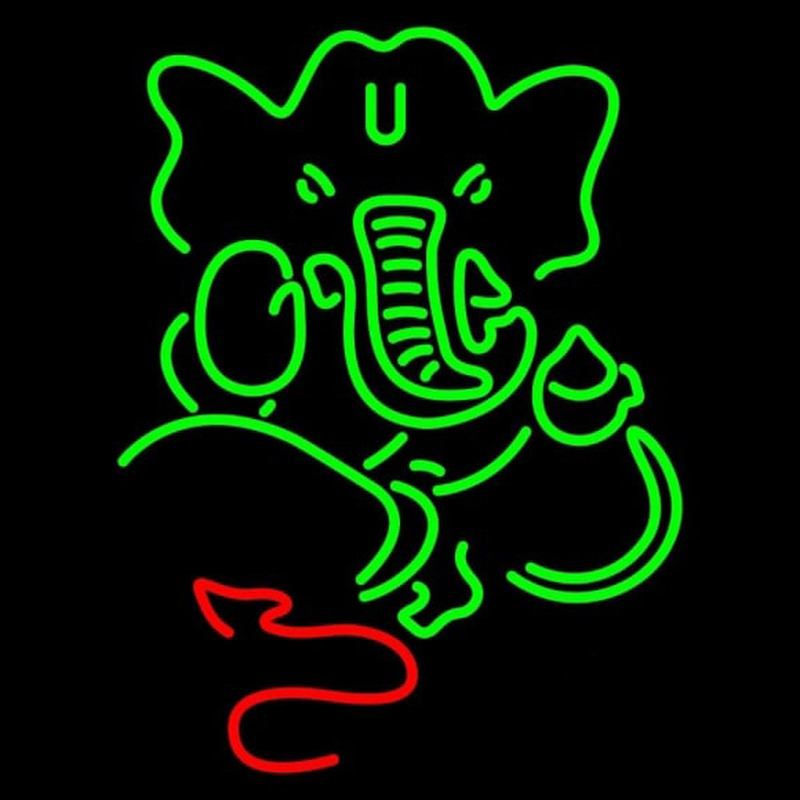 Lord Ganesha Neon Skilt