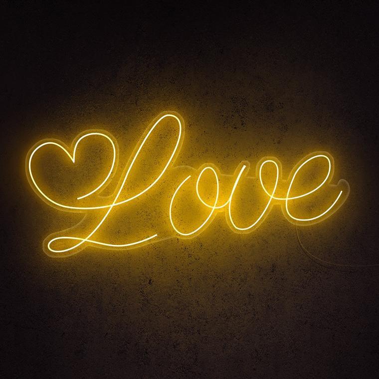 Love Word Neon Skilt