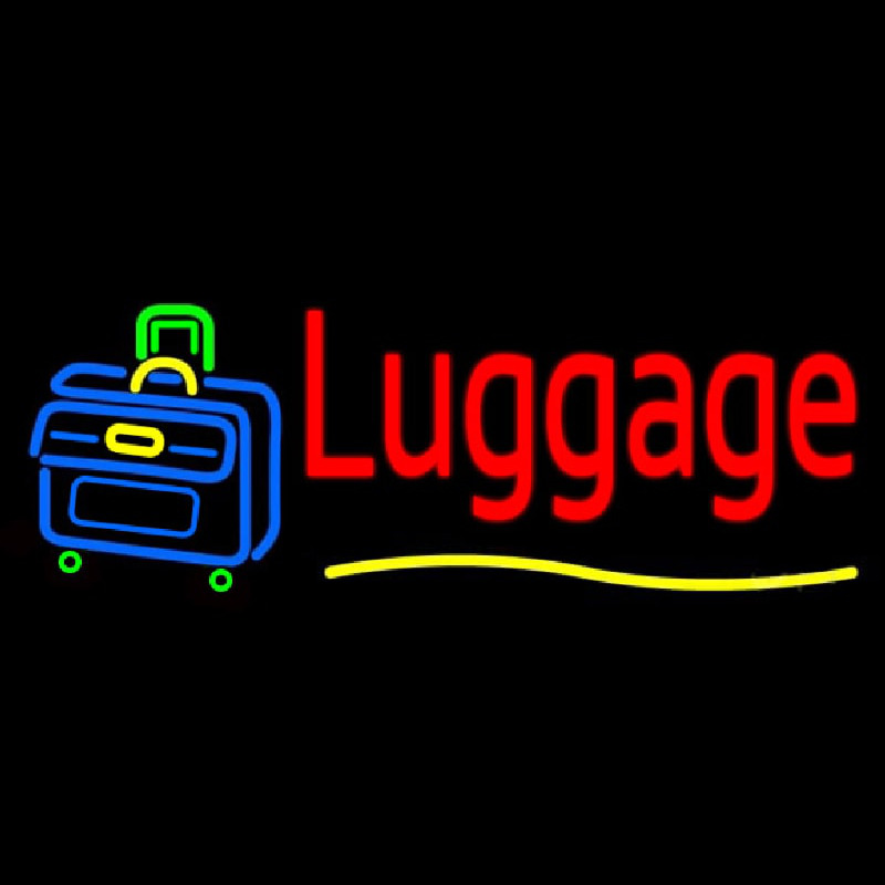 Luggage Neon Skilt