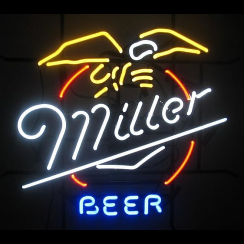 MILLER BEER LAGER BAR PUB Neon Skilt