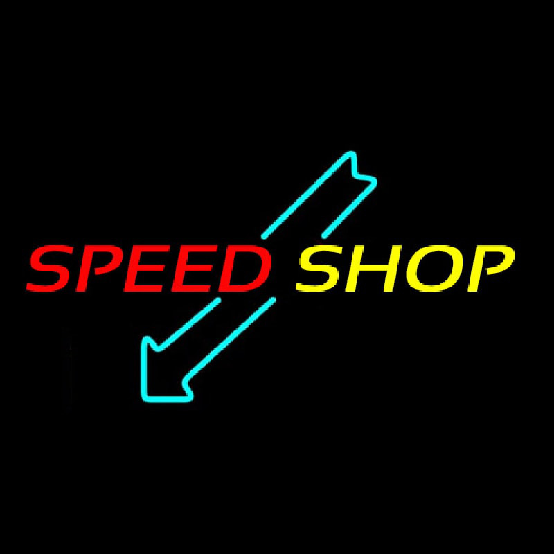 Machine Speed Shop Neon Skilt