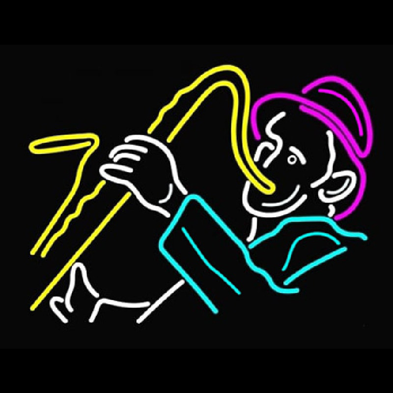 Man With Saxophone Neon Skilt