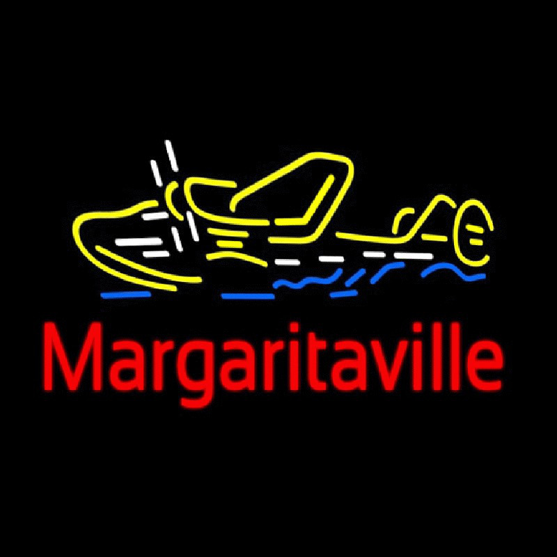 Margaritaville Seaplane Neon Skilt