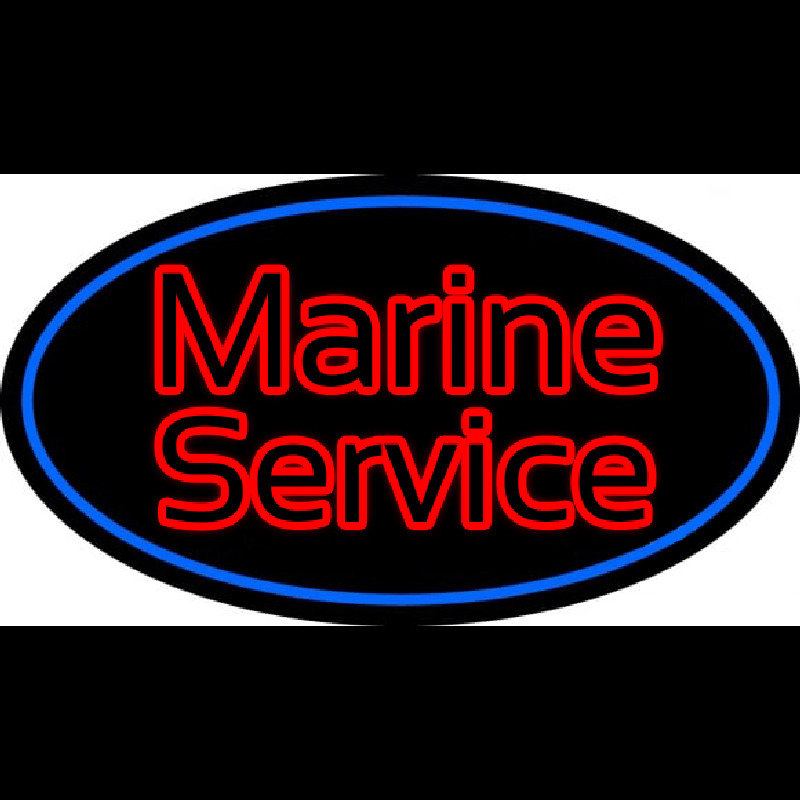 Marine Service Neon Skilt