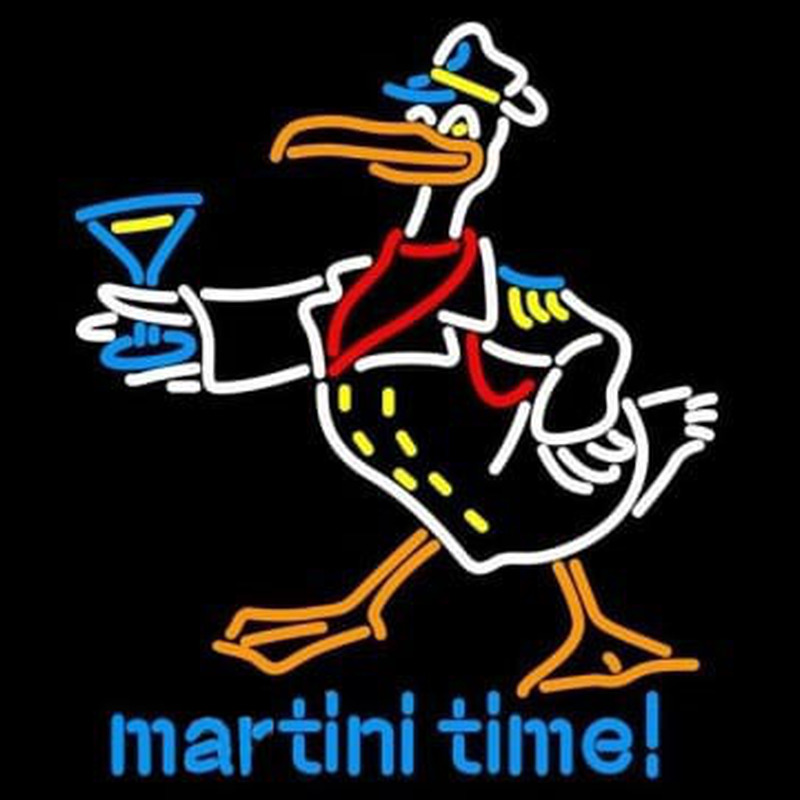 Martini Time Neon Skilt