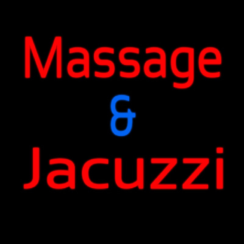 Massage And Jacuzzi Neo Sign Neon Skilt