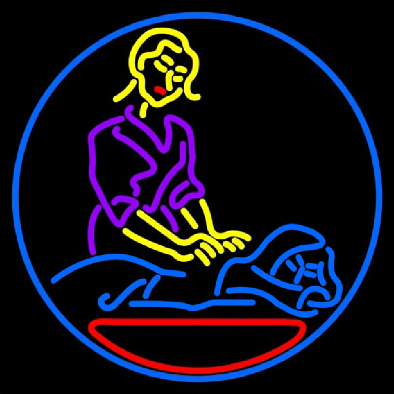 Massage Logo Open Neon Skilt