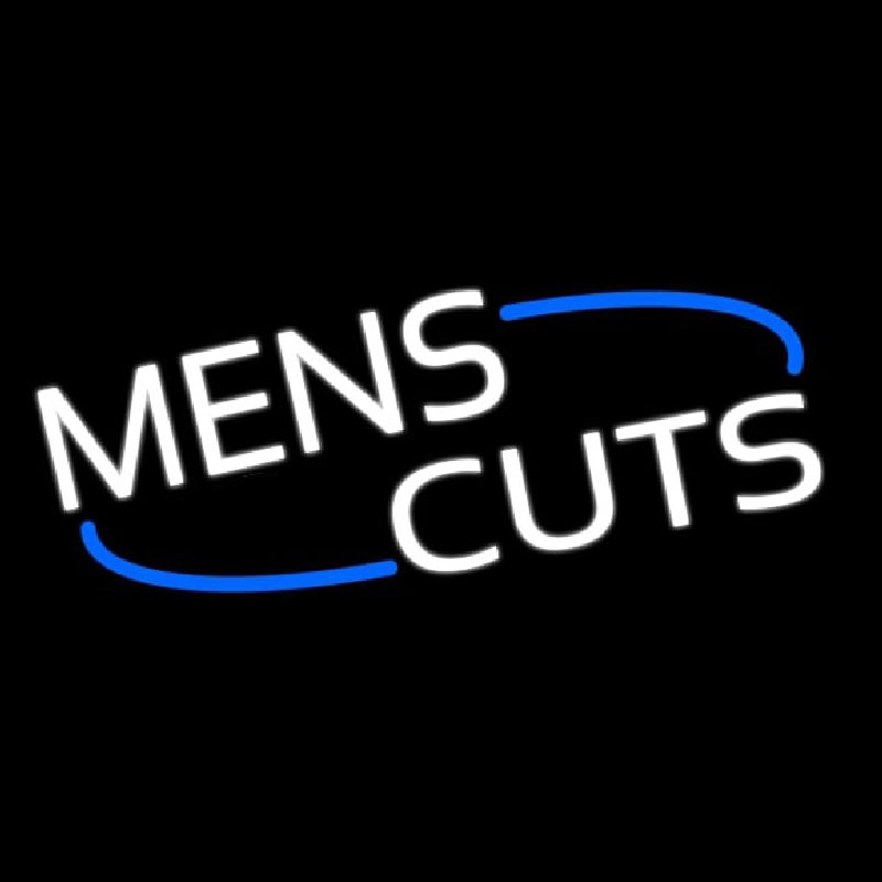 Mens Cuts Neon Skilt