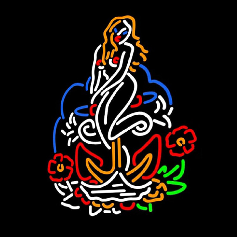 Mermaid Nautical Neon Skilt