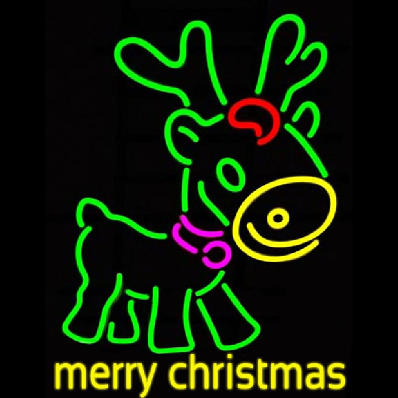 Merry Christmas Neon Skilt