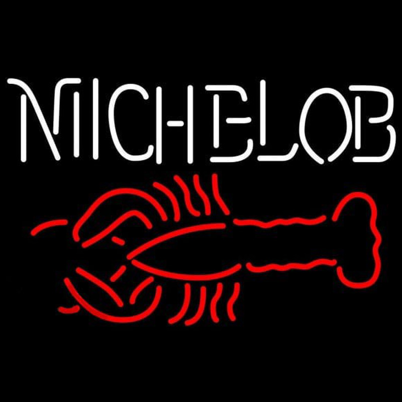 Michelob Lobster Beer Sign Neon Skilt