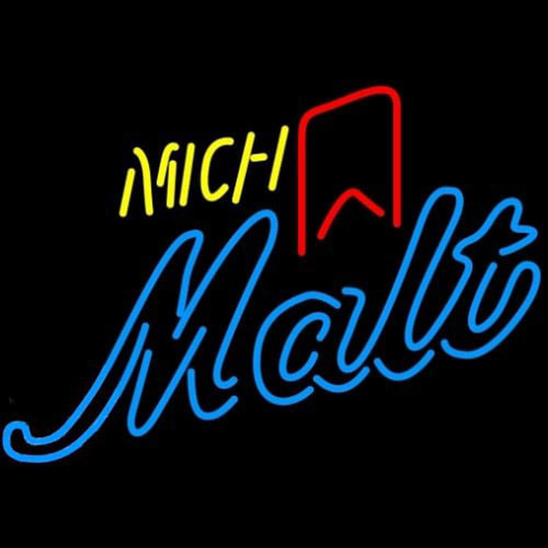 Michelob Mich Malt Red Ribbon Neon Skilt
