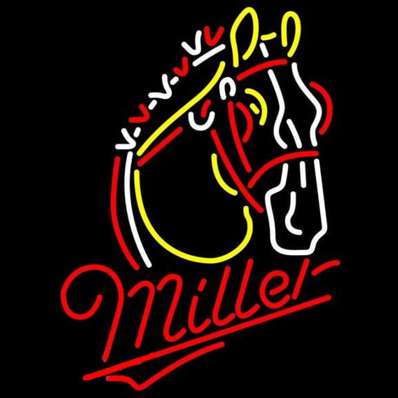 Miler Horse Beer Sign Neon Skilt