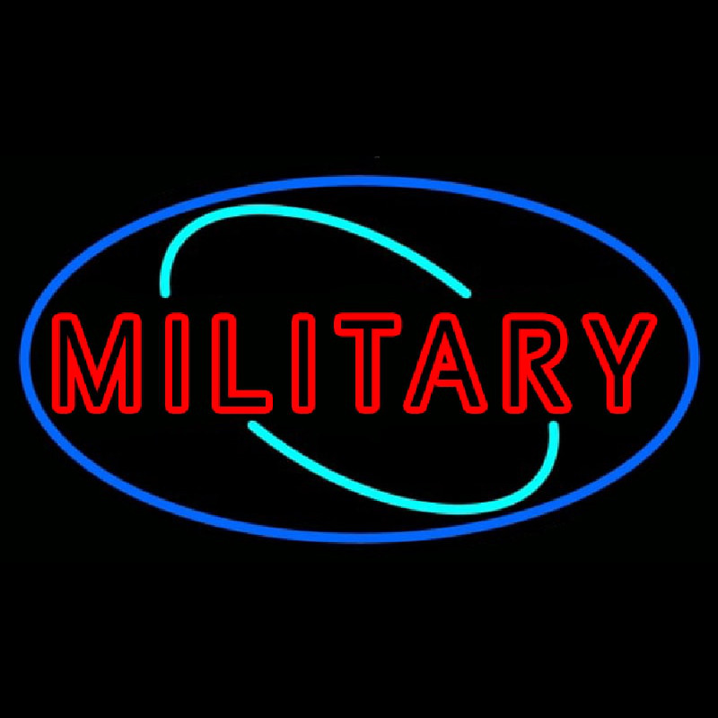 Military Neon Skilt