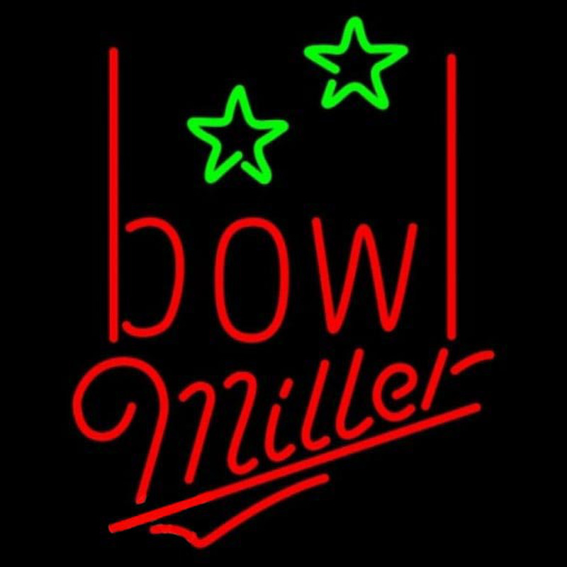 Miller Bowling Alley Beer Sign Neon Skilt