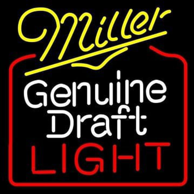 Miller Genuine Draft Golden Gate Bridge Wide Neon Skilt