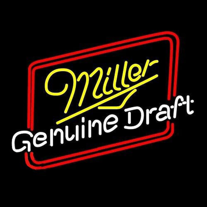 Miller Genuine Draft Hollywood Beer Sign Neon Skilt