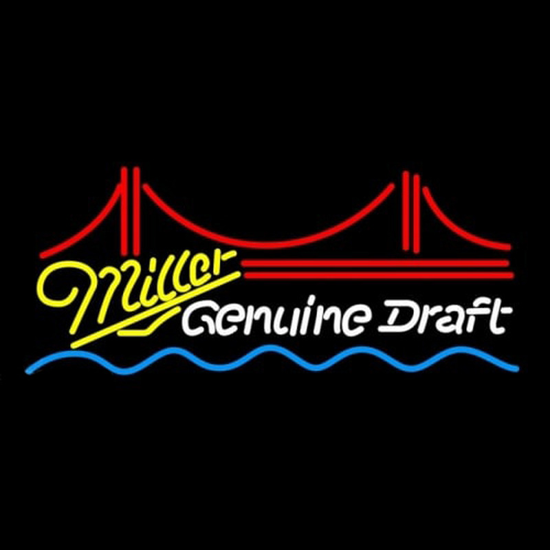 Miller Genuine Draft Light Neon Skilt