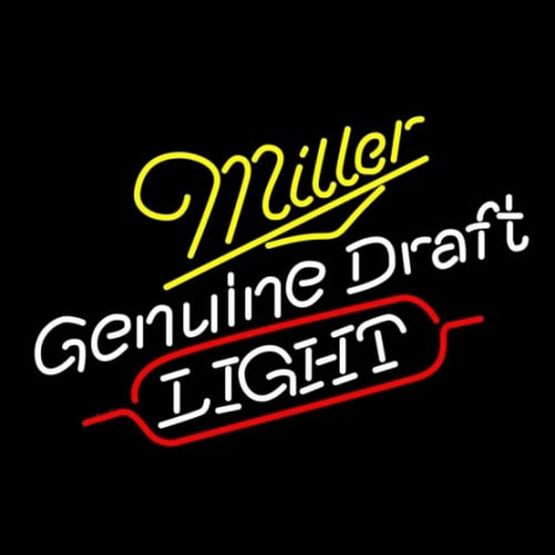 Miller Genuine Draft Light Neon Skilt