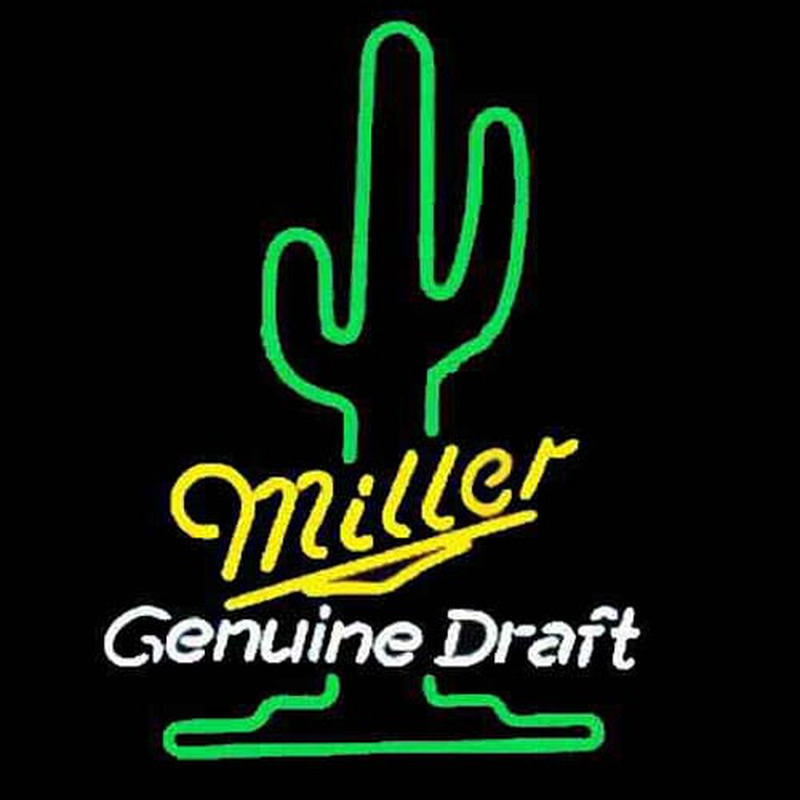 Miller Genuine Draft Øl Bar Åben Neon Skilt