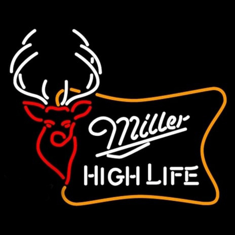 Miller High Life Buck Neon Skilt