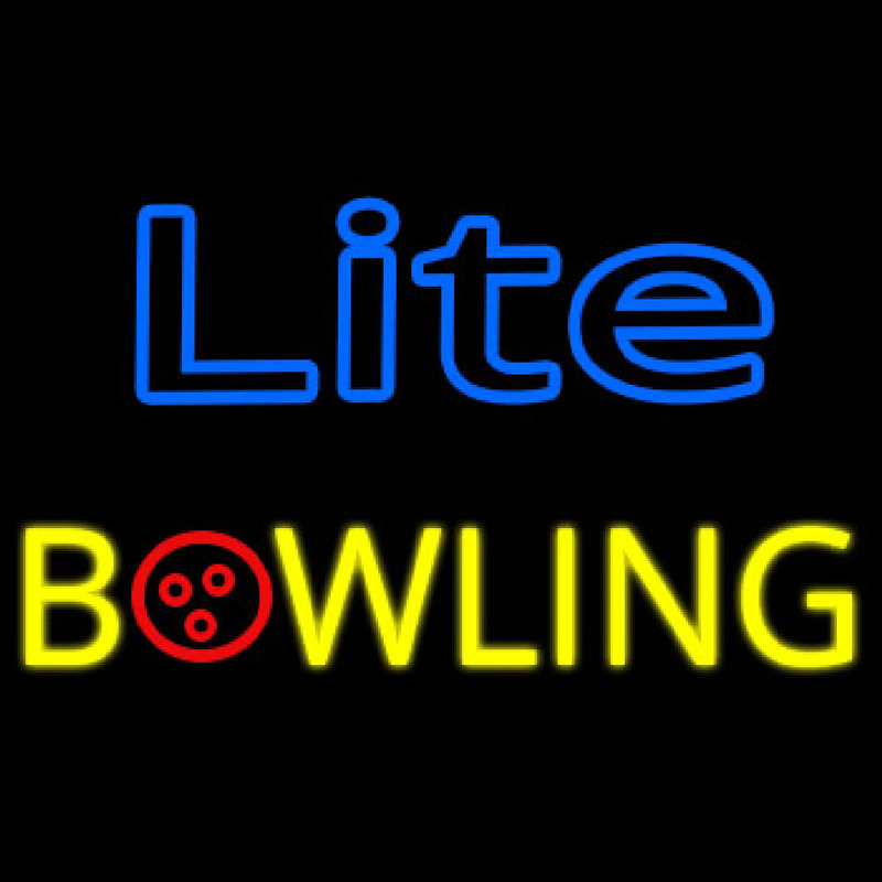 Miller Lite Bowling Neon Skilt