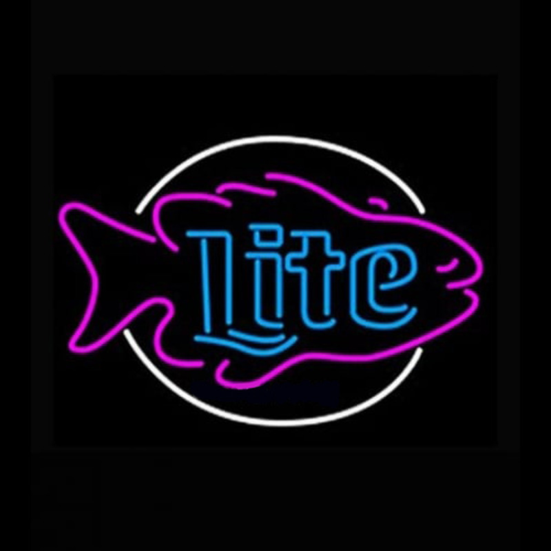 Miller Lite Fish Neon Skilt