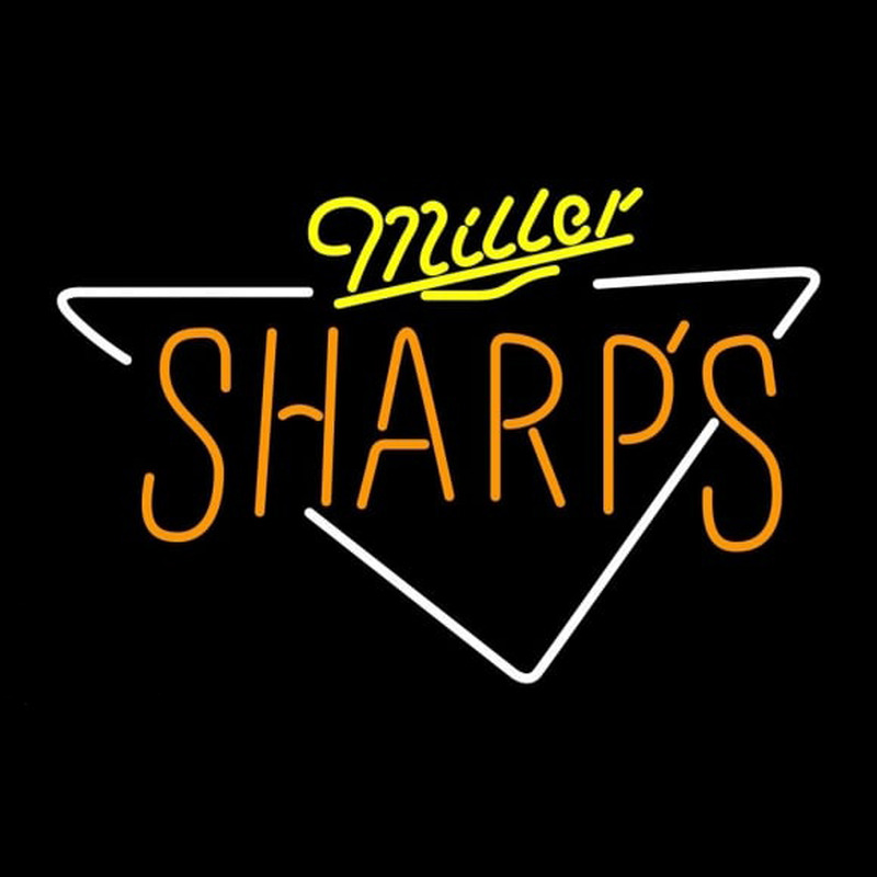 Miller Sharps Beer Sign Neon Skilt