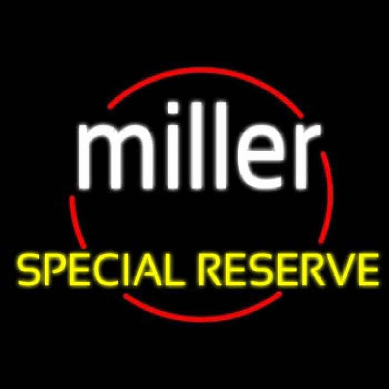 Miller Special Reserve Beer Neon Skilt