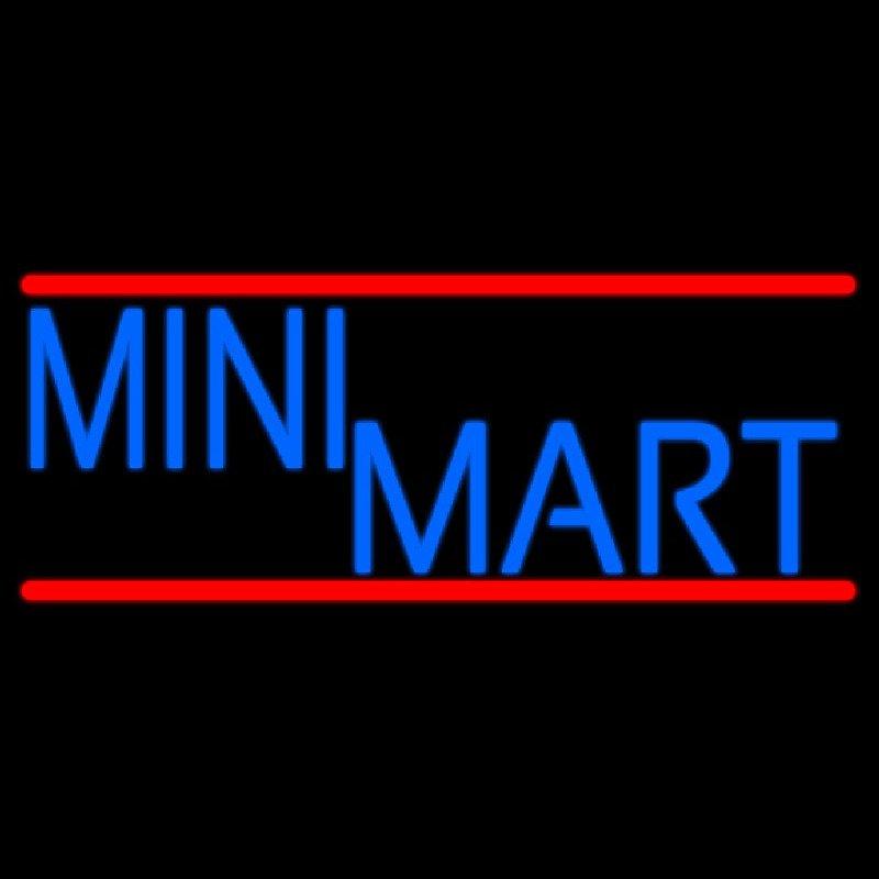 Mini Mart Neon Skilt