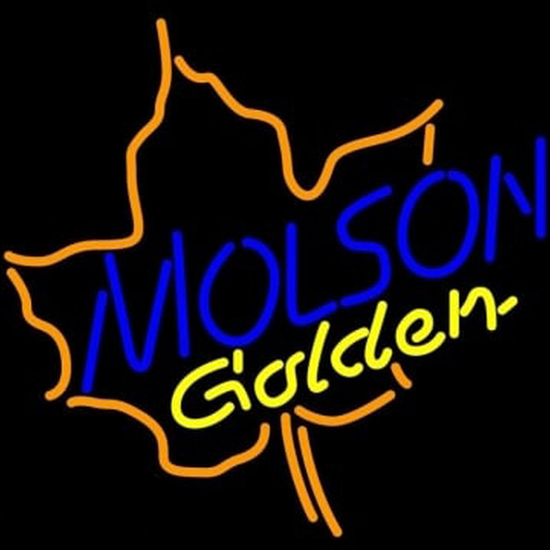 Molson Golden Maple Leaf Neon Skilt
