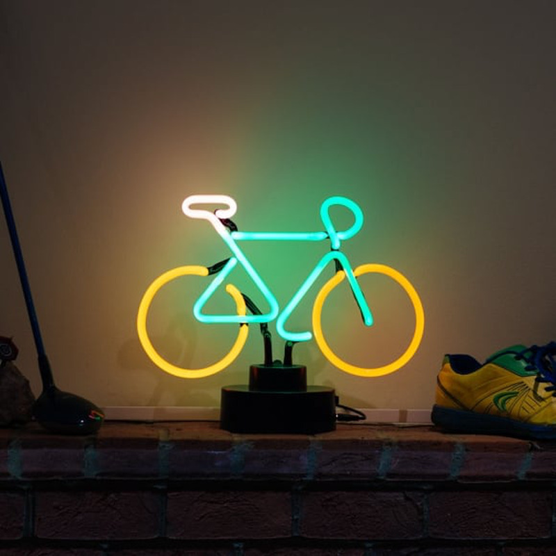 Moutain Bike Desktop Neon Skilt