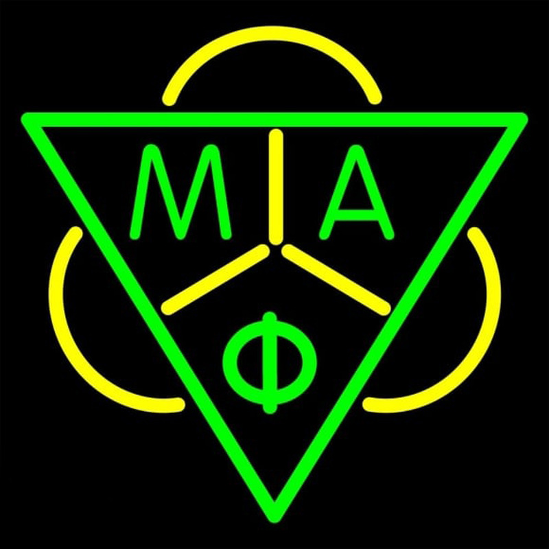 Mu Alpha Phi Logo Neon Skilt